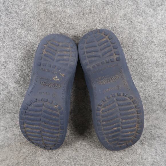 Crocs Jibbitz Sandals Kid Shoes Flip Flop Slip On Casual Comfort Blue C12/13 - Picture 7 of 11